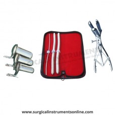 Hegar uterine dilator 3 pieces set,3-4, 11-12, 13-14, mathieu speculum, collin 3pcs